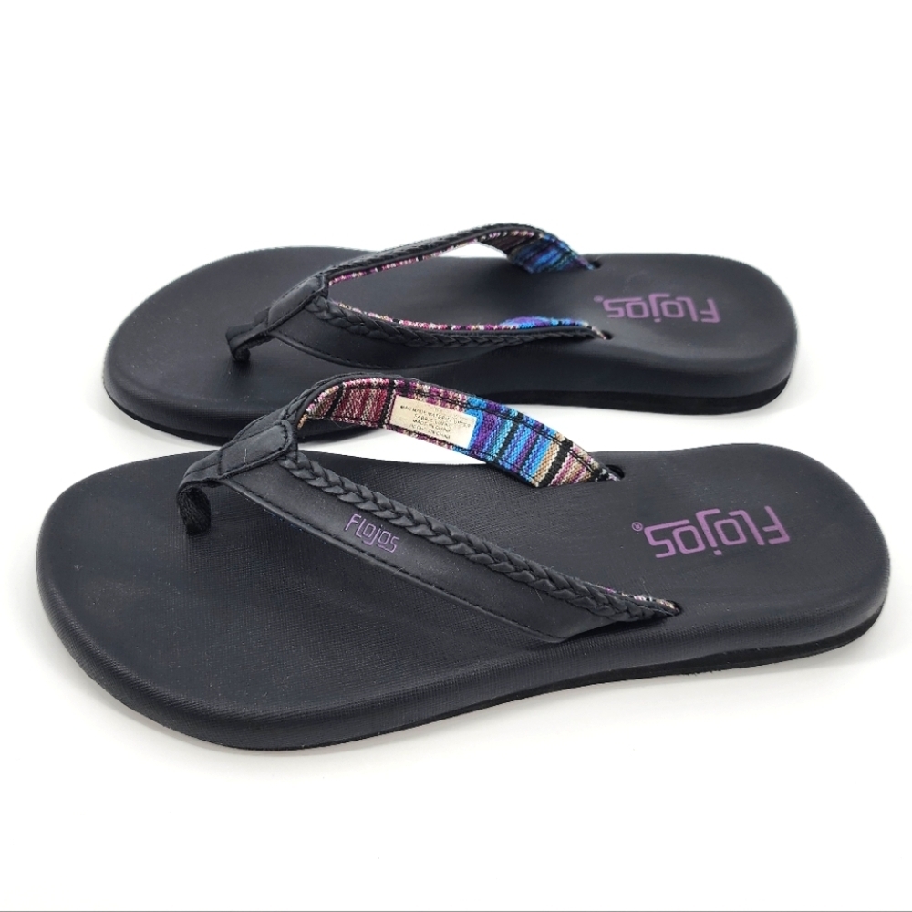 Flojos Flip Flops Sandals Braided Women's 6